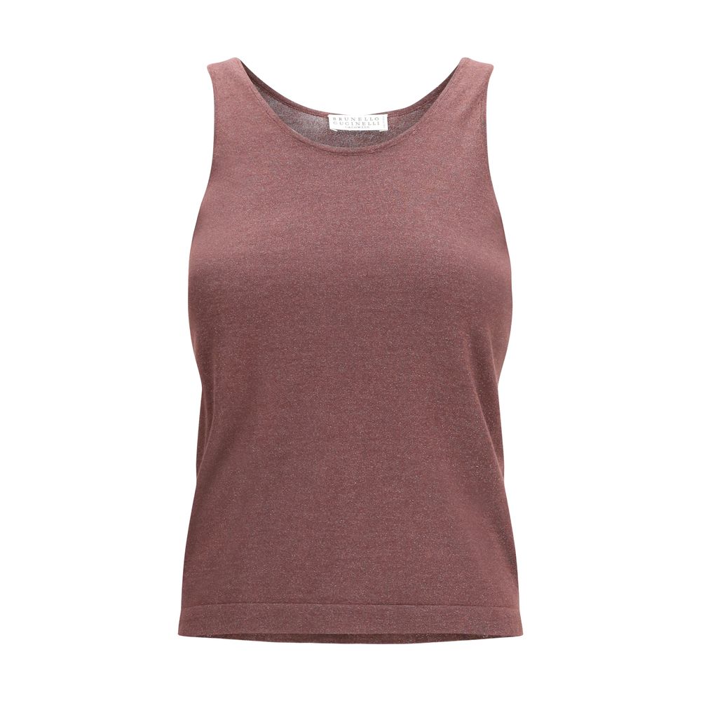 Brunello Cucinelli Bordeaux Cashmere Top – Artisanal Luxury Wear