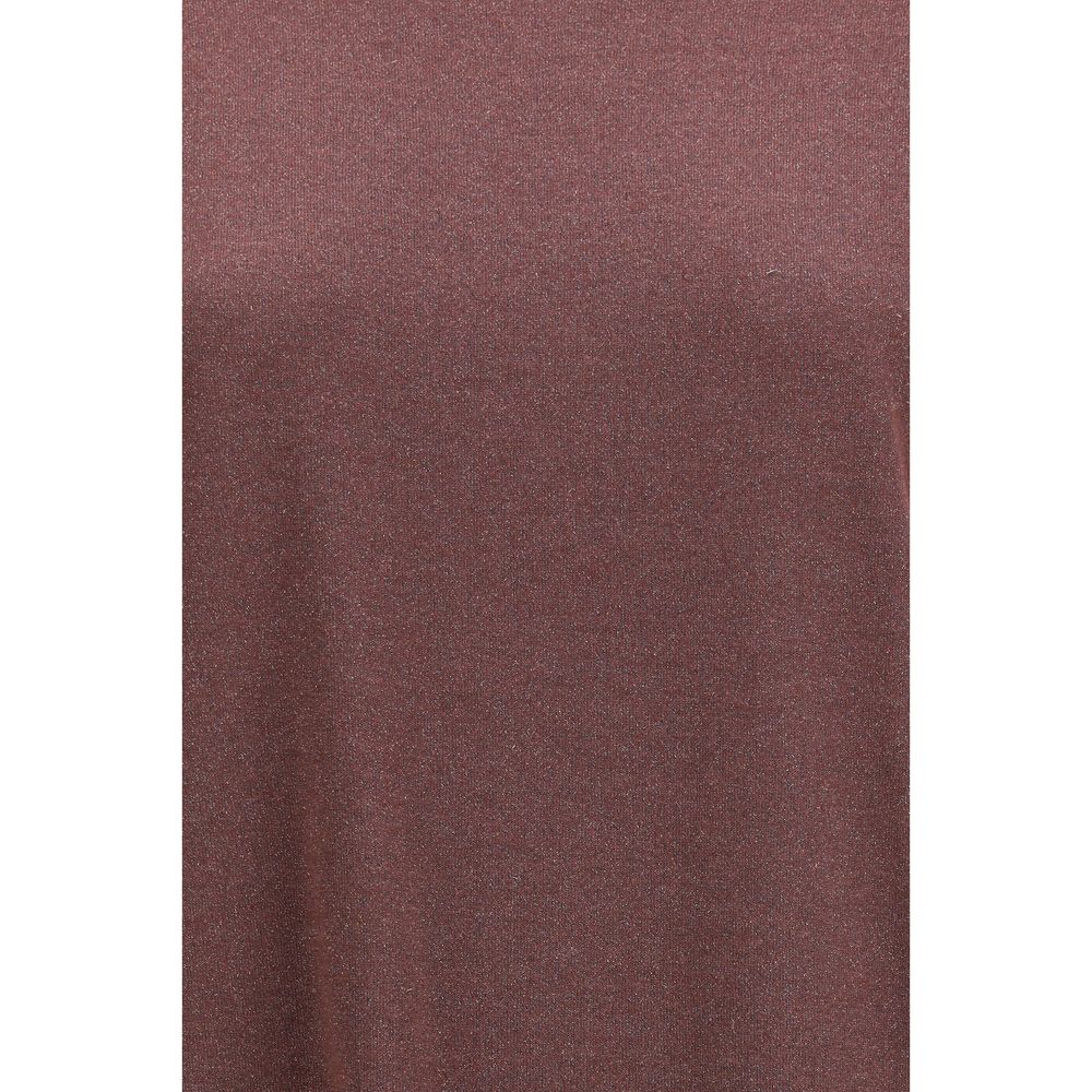 Brunello Cucinelli Bordeaux Nylon T-Shirt – Artisanal Luxury Couture
