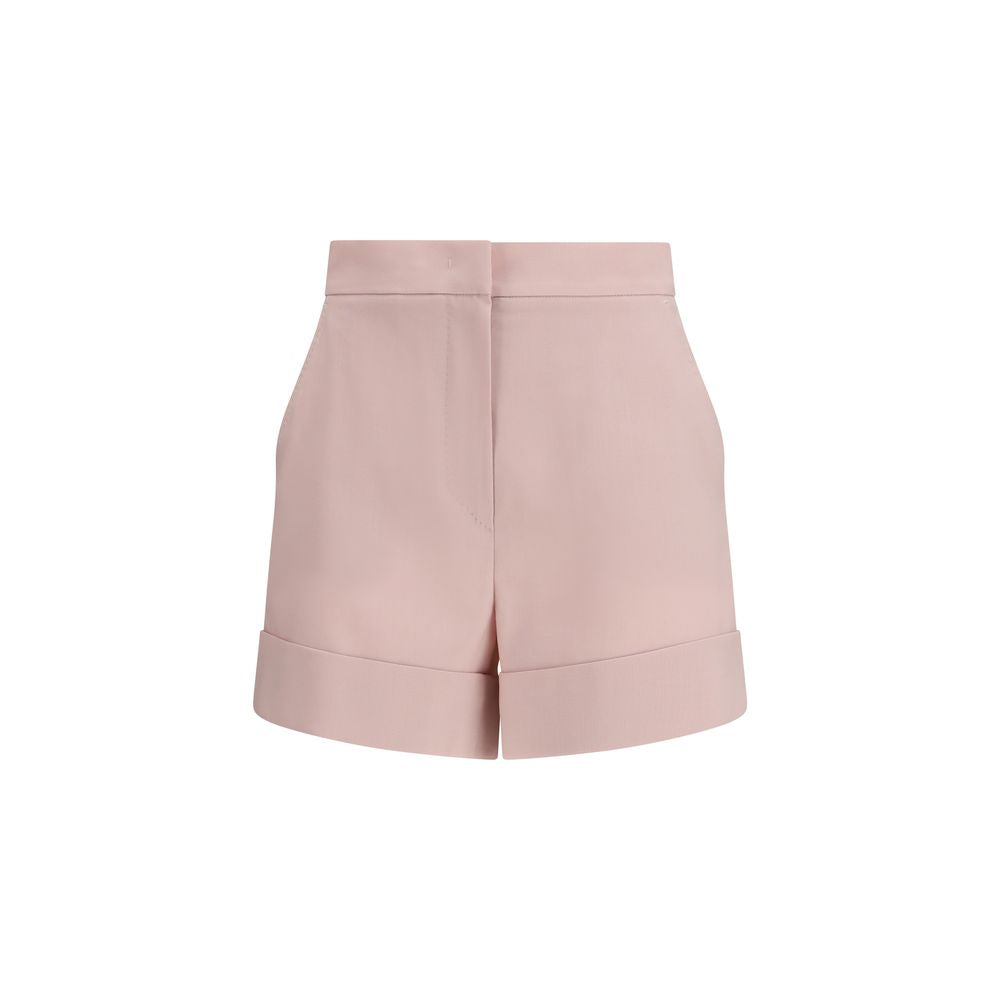 Max Mara Multicolor Fleece Wool Bermuda Shorts - Luxurious Elegance