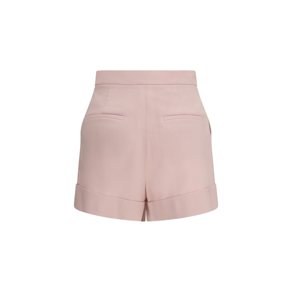 Max Mara Multicolor Fleece Wool Bermuda Shorts - Luxurious Elegance