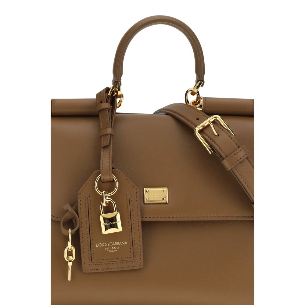 Discover the Dolce & Gabbana Brown Calf Leather Bos Taurus Shoulder Bag, a masterpiece of exquisite craftsmanship and timeless elegance, perfect for the discerning individual.