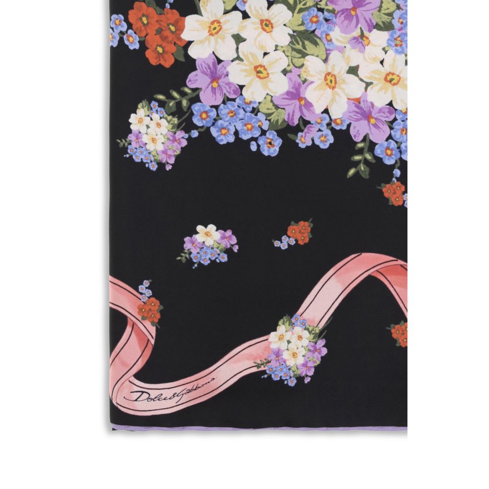 Dolce & Gabbana Multicolor Silk Scarf - Exquisite Handmade Luxury