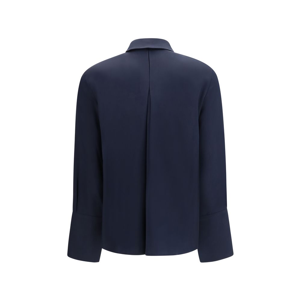 Max Mara Pure Blue Silk Shirt – Timeless Luxury Redefined