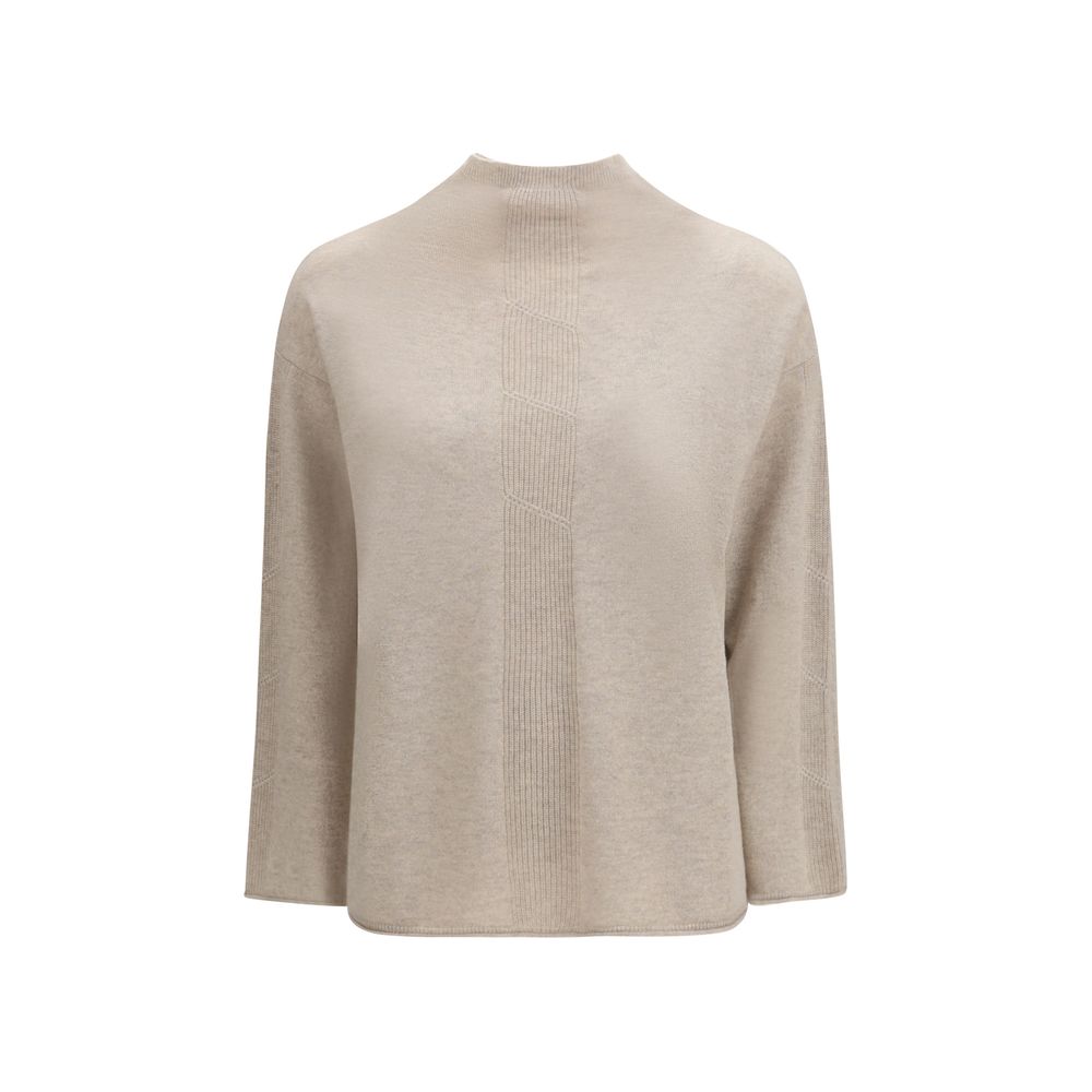 Max Mara Pure Beige Cashmere Sweater – Timeless Luxury Elegance