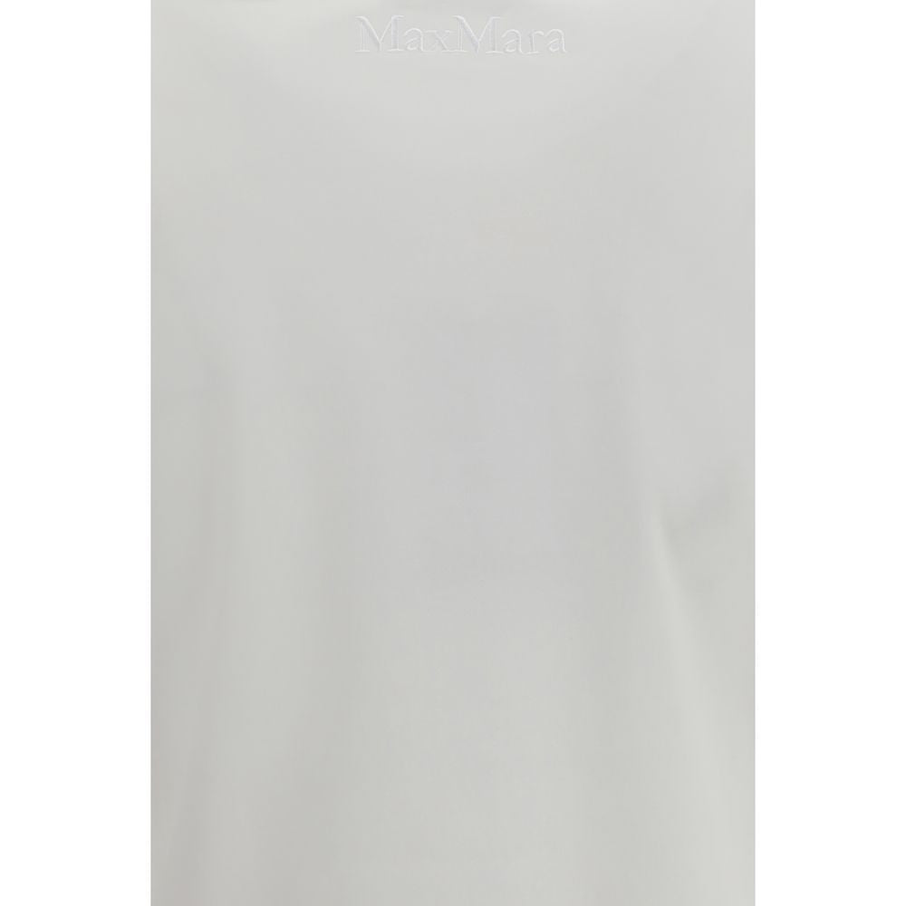 Discover the Max Mara Pure White Cotton T-Shirt, a timeless blend of elegance and comfort, crafted from luxurious cotton for the discerning individual.