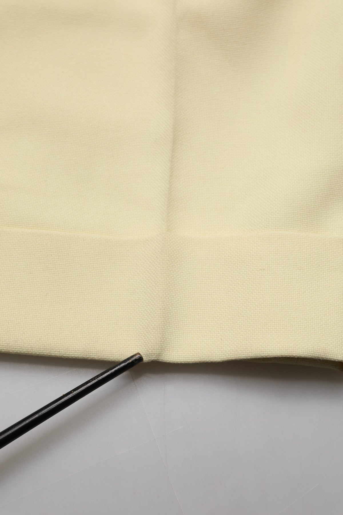 Ganni Yellow High Waisted Straight Pleated Trousers for Elegance