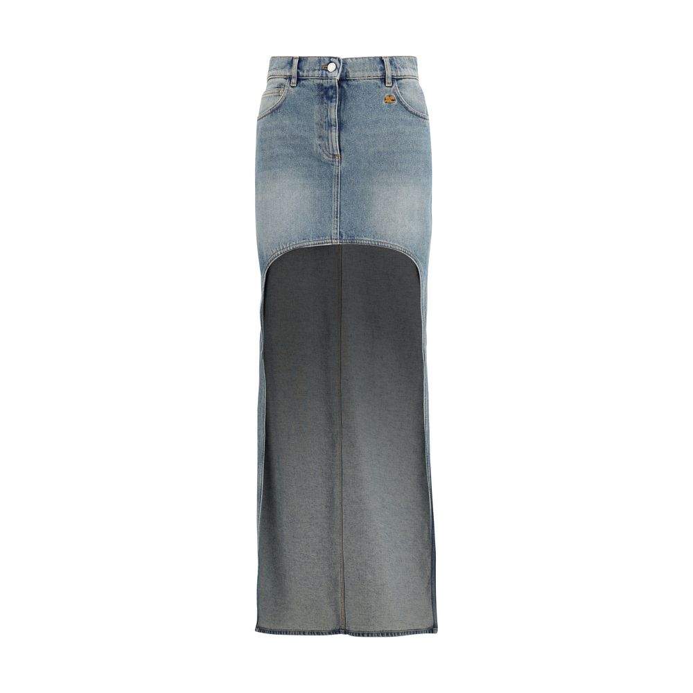 Courrèges Blue Denim Skirt - Exquisite Luxury Fashion Piece