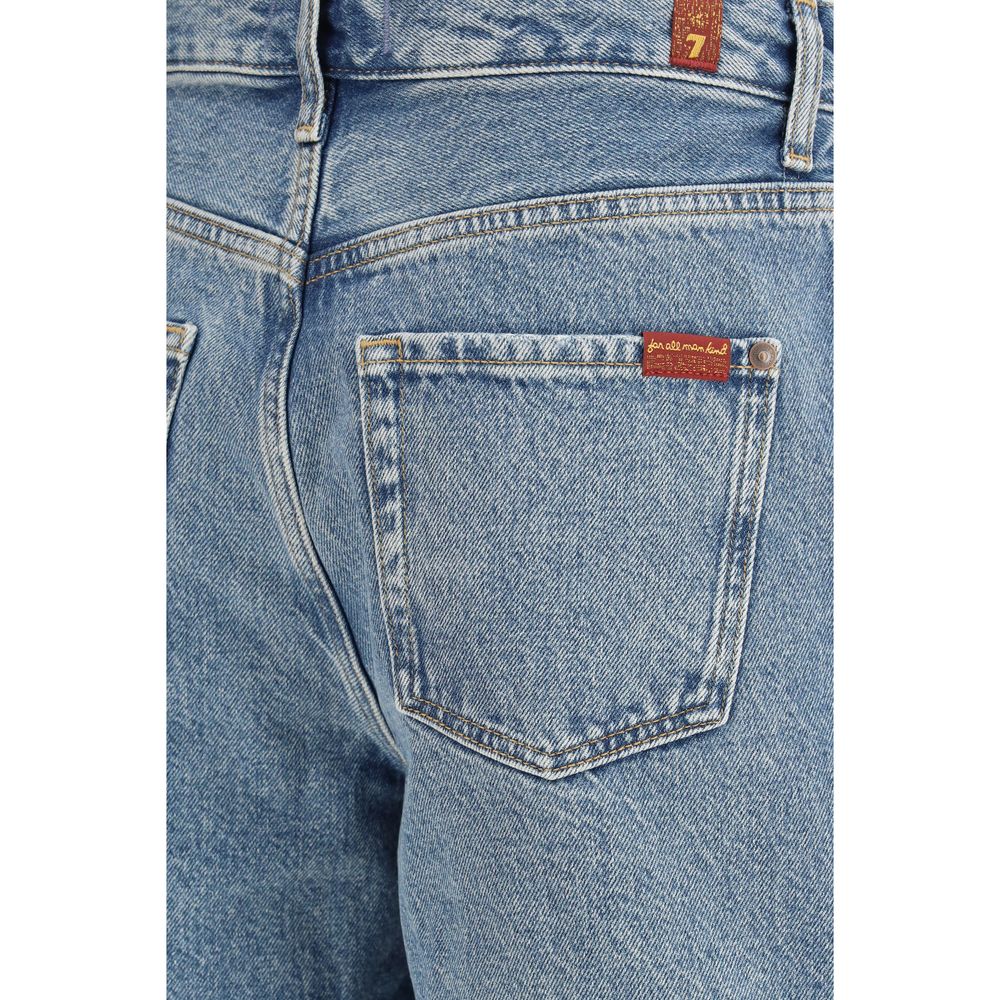 Discover the 7FOR Blue Cotton Bermuda Shorts, a luxurious blend of comfort and sophistication, crafted for effortless elegance in every summer outing.