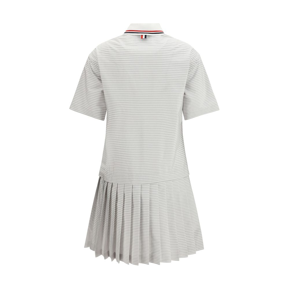 Thom Browne Gray Cotton Casual Dress - Effortless Luxury Elegance