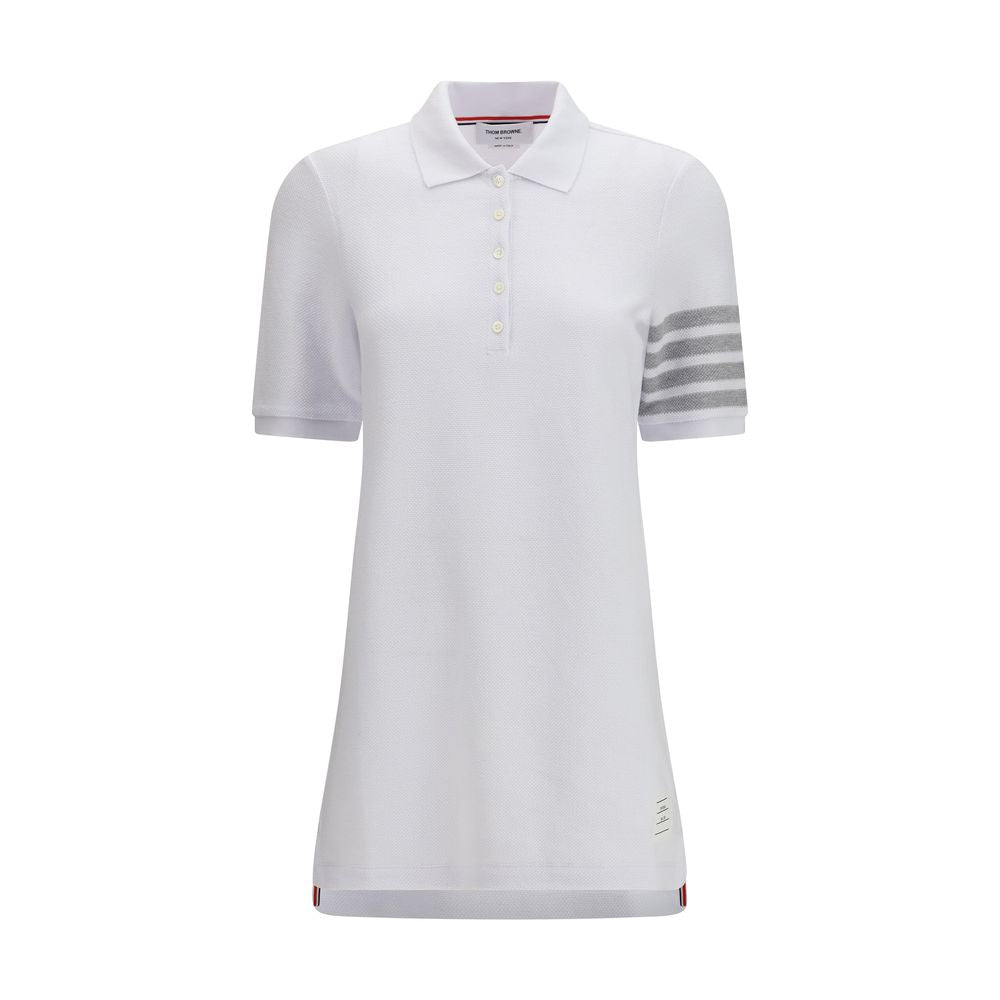 Elevate your wardrobe with the Thom Browne White Cotton Casual Dress from the SS26 collection, a luxurious blend of comfort and sophistication, perfect for any occasion.