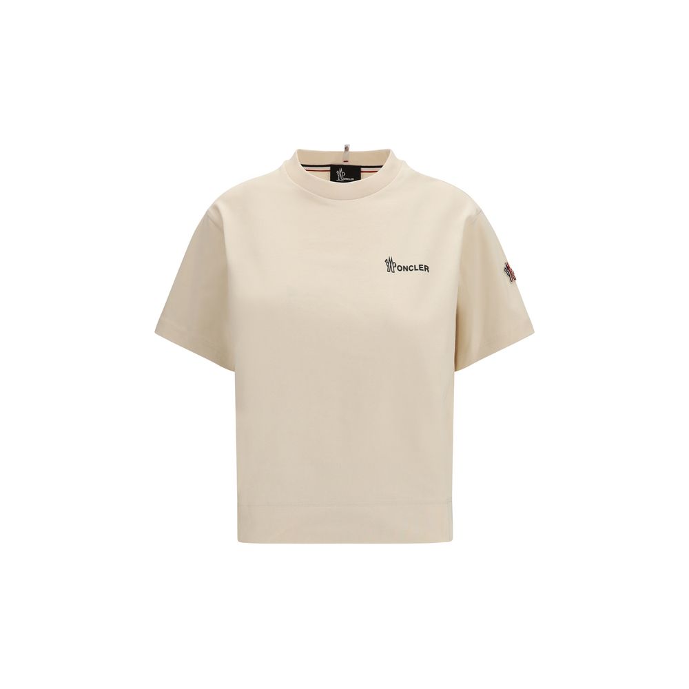 Moncler Grenoble Beige Cotton T-Shirt – Timeless Luxury Wear