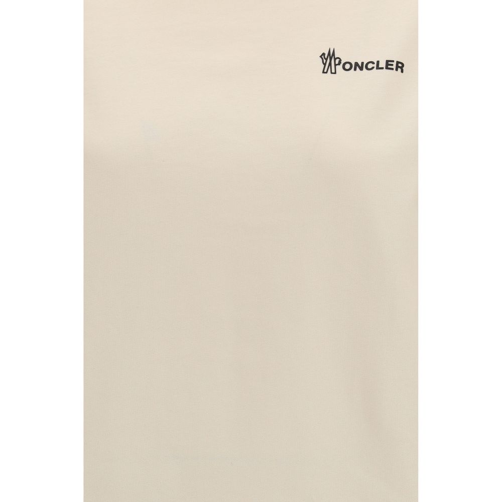 Moncler Grenoble Beige Cotton T-Shirt – Timeless Luxury Wear