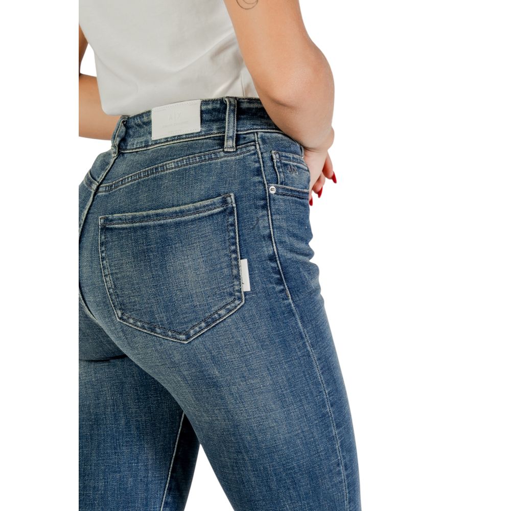 Indulge in the sophistication of Armani Exchange Blue Cotton Skinny Jeans, crafted for a flawless fit and timeless elegance, perfect for any occasion.
