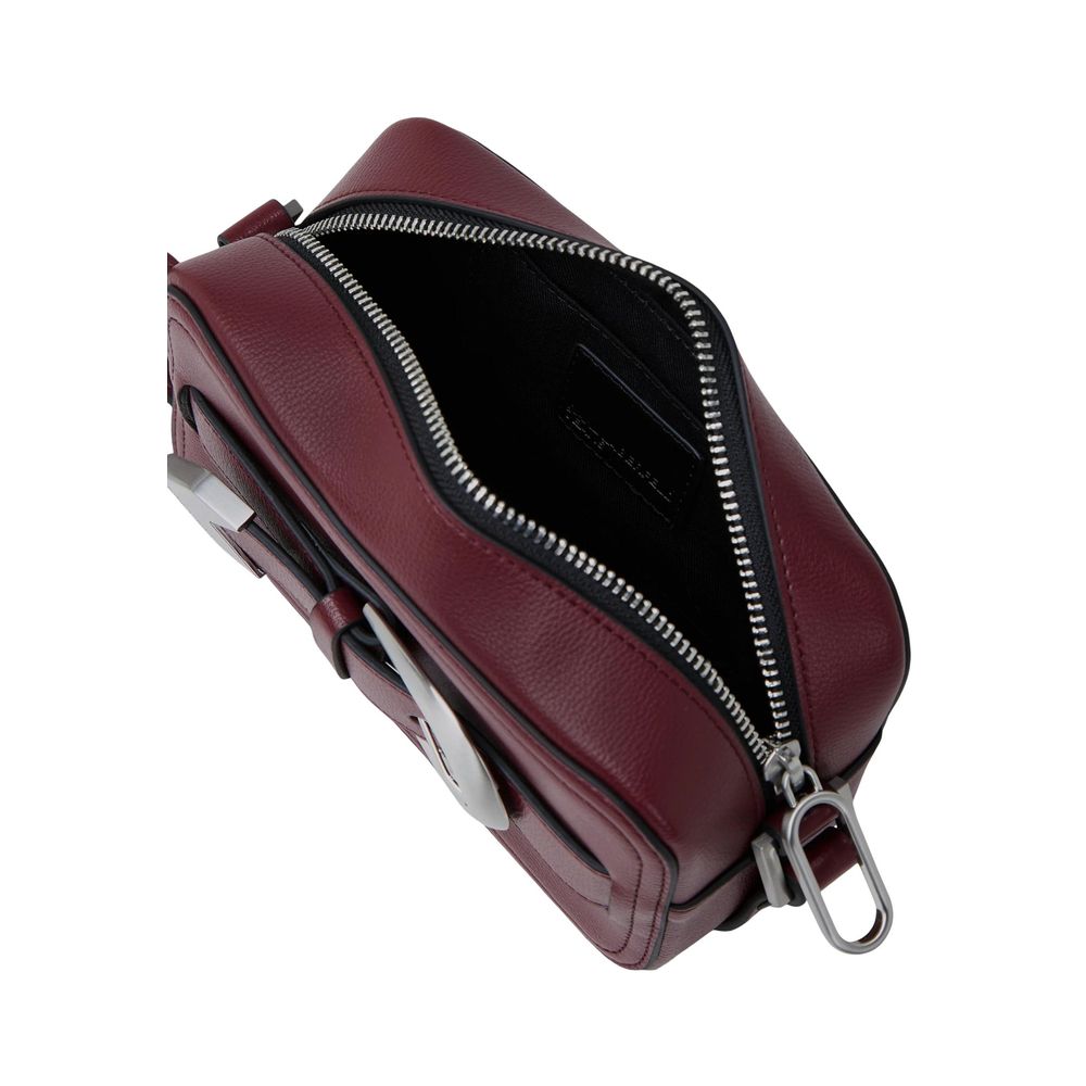Karl Lagerfeld Bordeaux Polyethylene Handbag