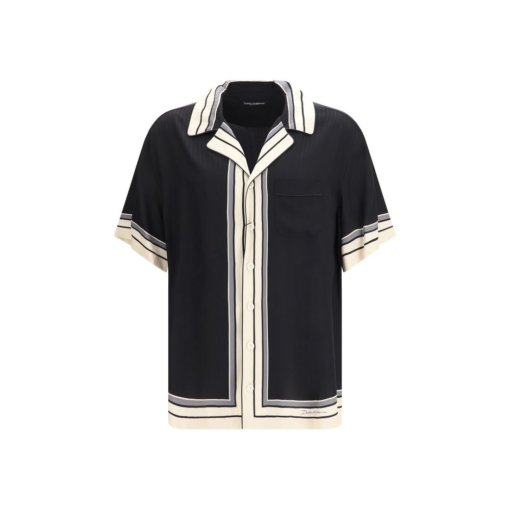 Dolce & Gabbana Silk Pattern Shirt - Timeless Luxury Statement