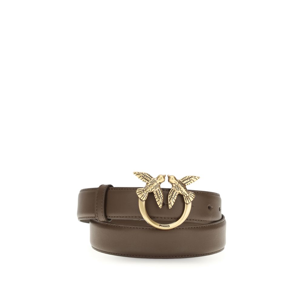 Elevate your style with the PINKO Brown Calf Leather Bos Taurus Regular Belt from SS26, a symbol of exquisite craftsmanship and timeless elegance for discerning tastes.