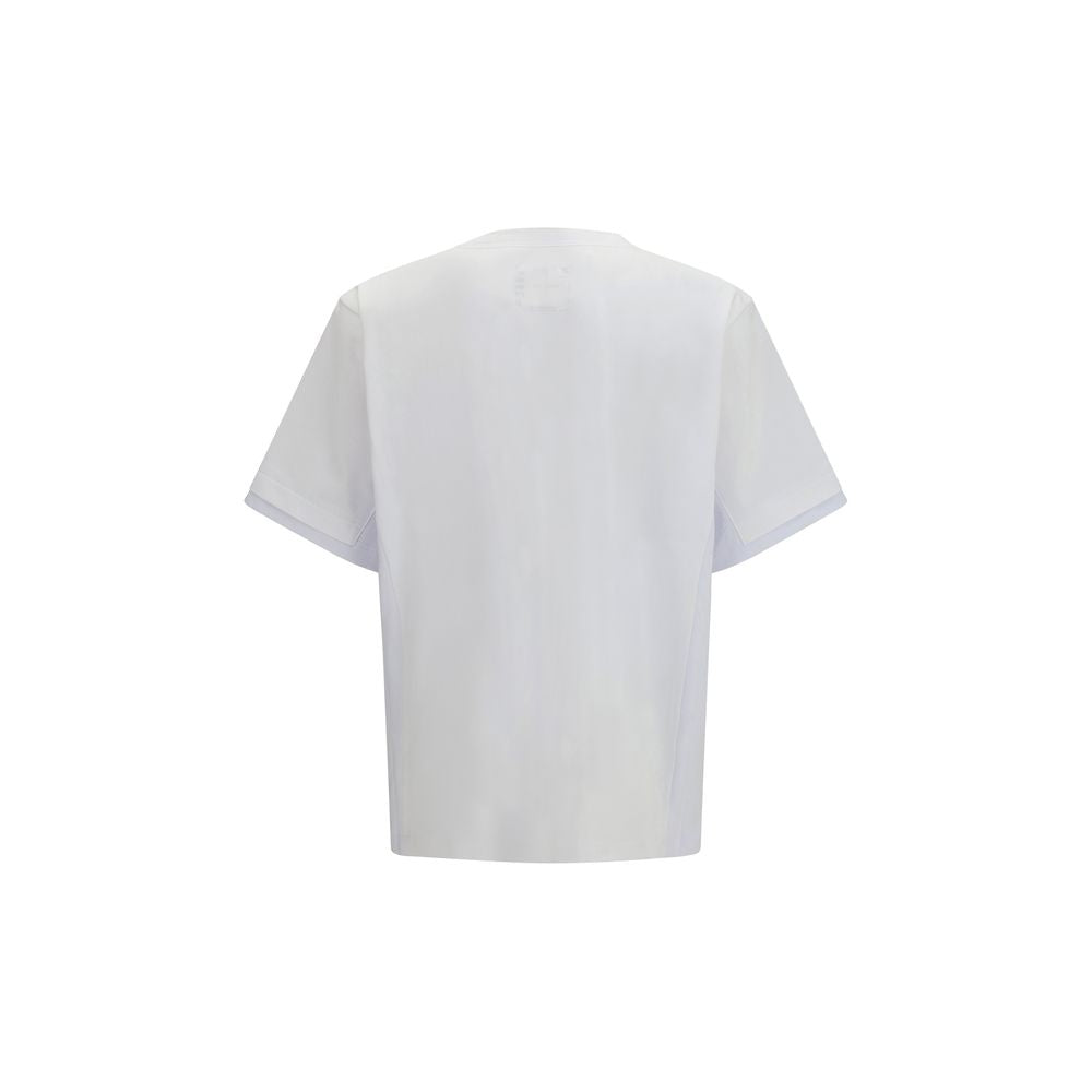 SACAI White Cotton T-Shirt - Effortless Luxury for All