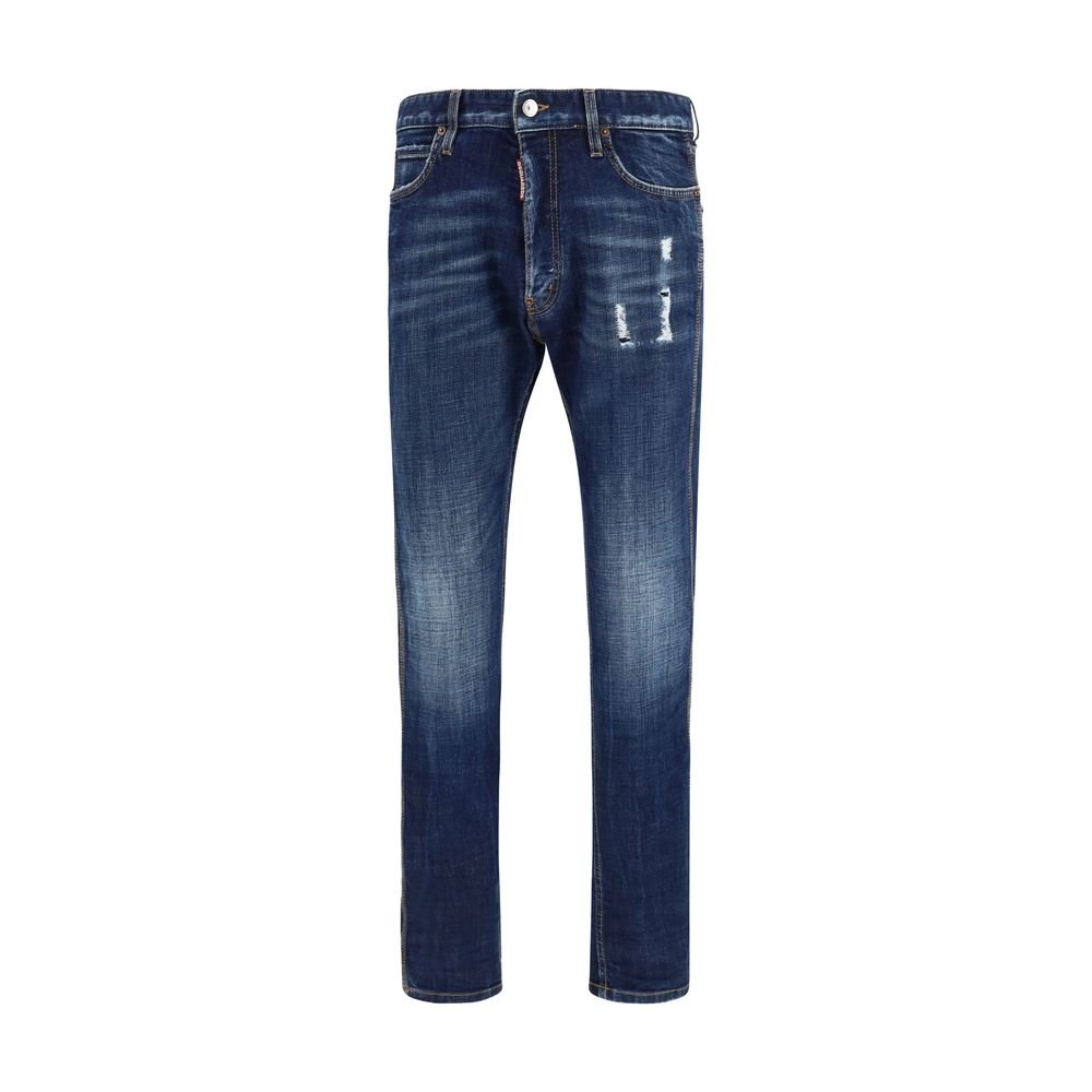 Dsquared² Blue Cotton Jeans Denim - Designer Luxury Couture