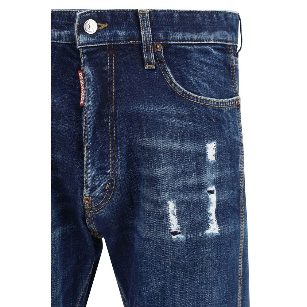 Dsquared² Blue Cotton Jeans Denim - Artisanal Luxury Fashion