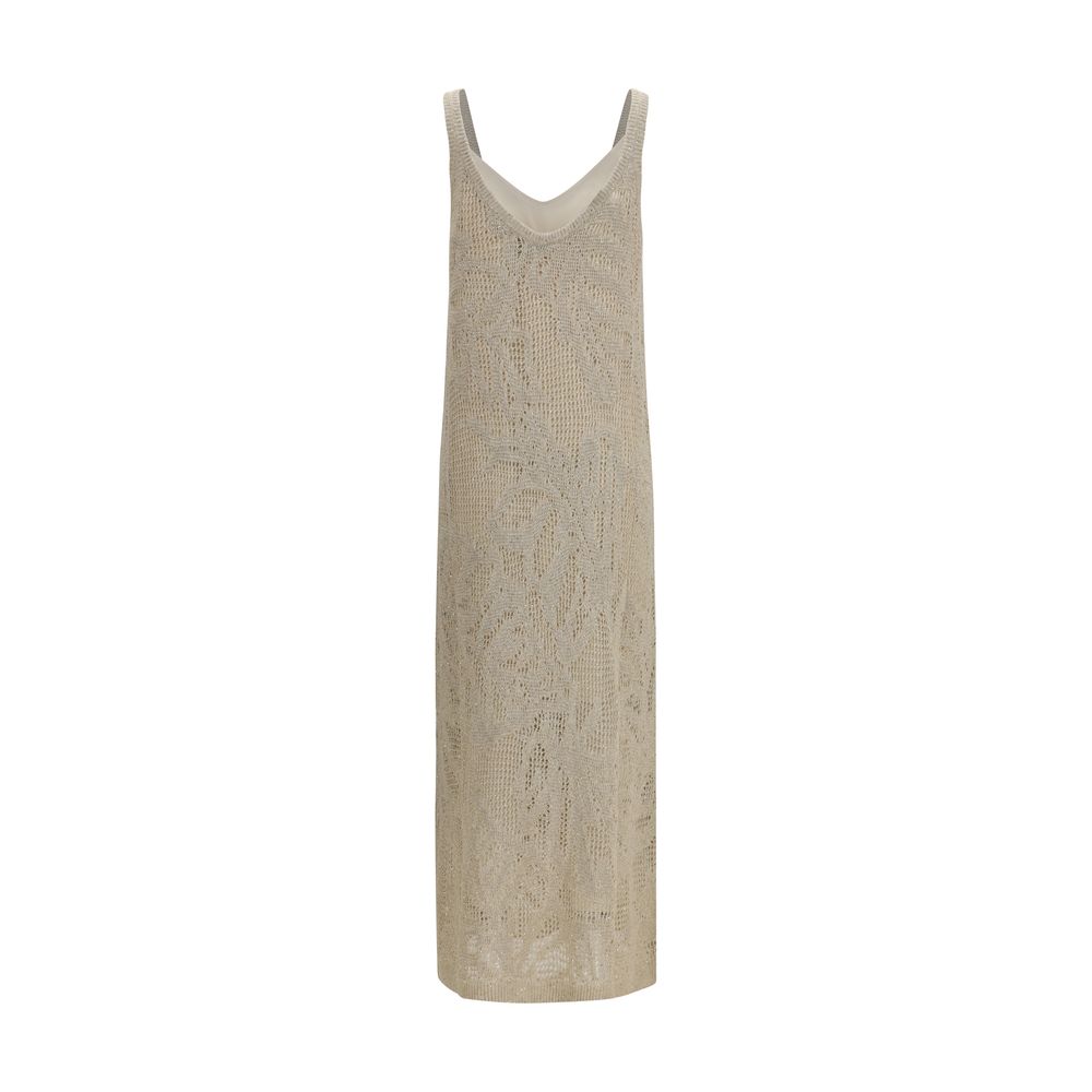 Brunello Cucinelli Beige Linen Casual Dress – Timeless Luxury Elegance