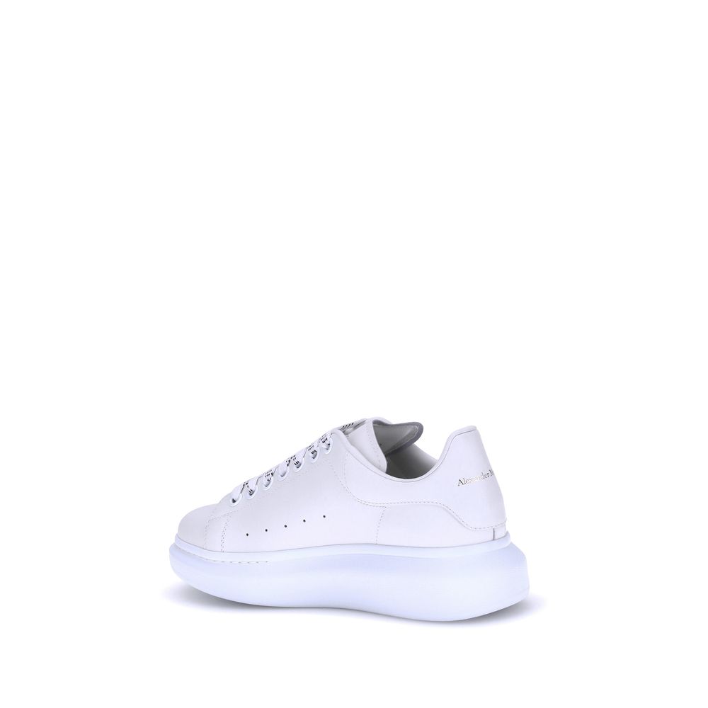 Elevate your style with Alexander McQueen's White Calf Leather Bos Taurus Platform Sneakers, where artisanal craftsmanship meets modern luxury for the discerning individual.