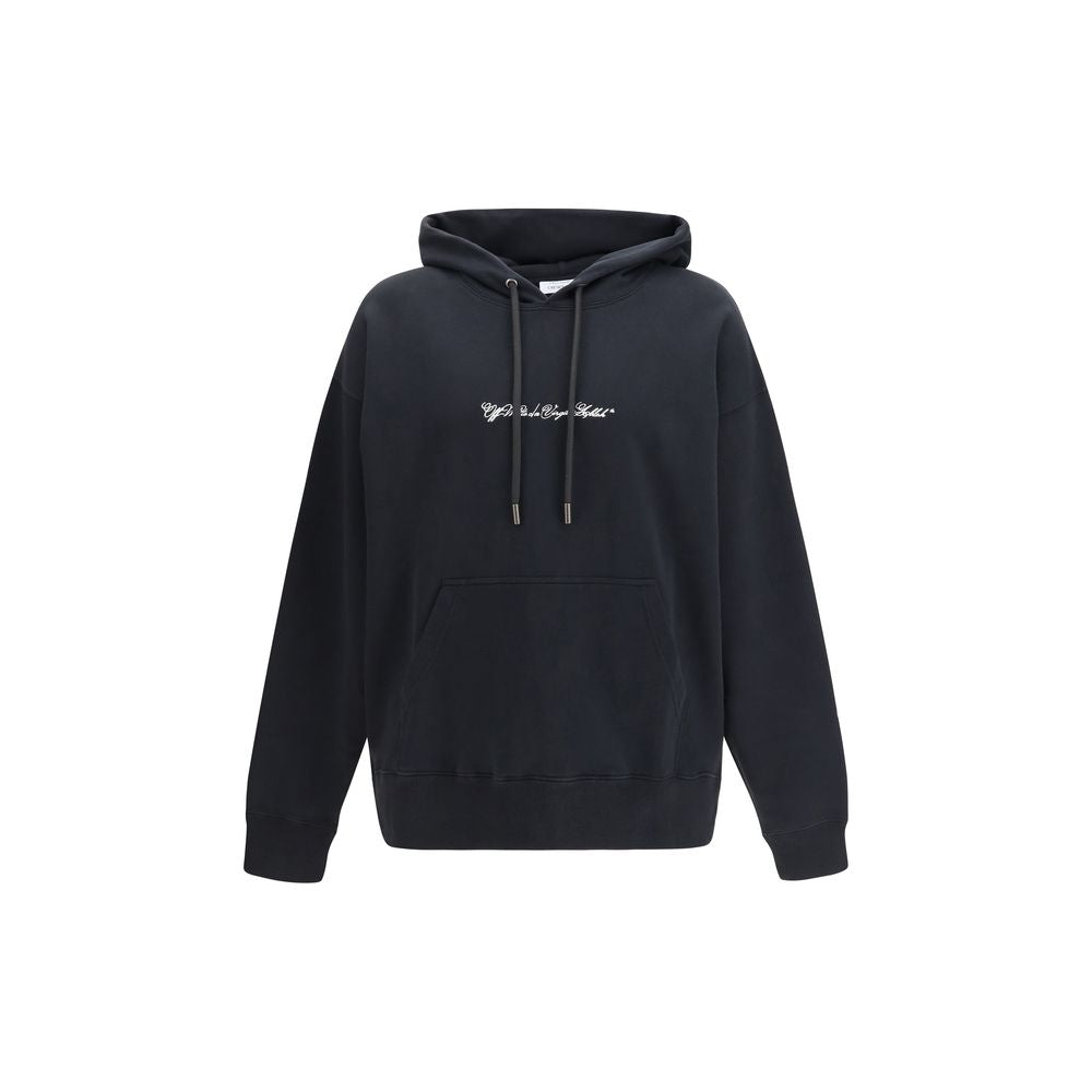 Elevate your wardrobe with the Off-White Black Cotton Sweatshirt, a masterpiece of luxury craftsmanship, blending urban sophistication with timeless style.