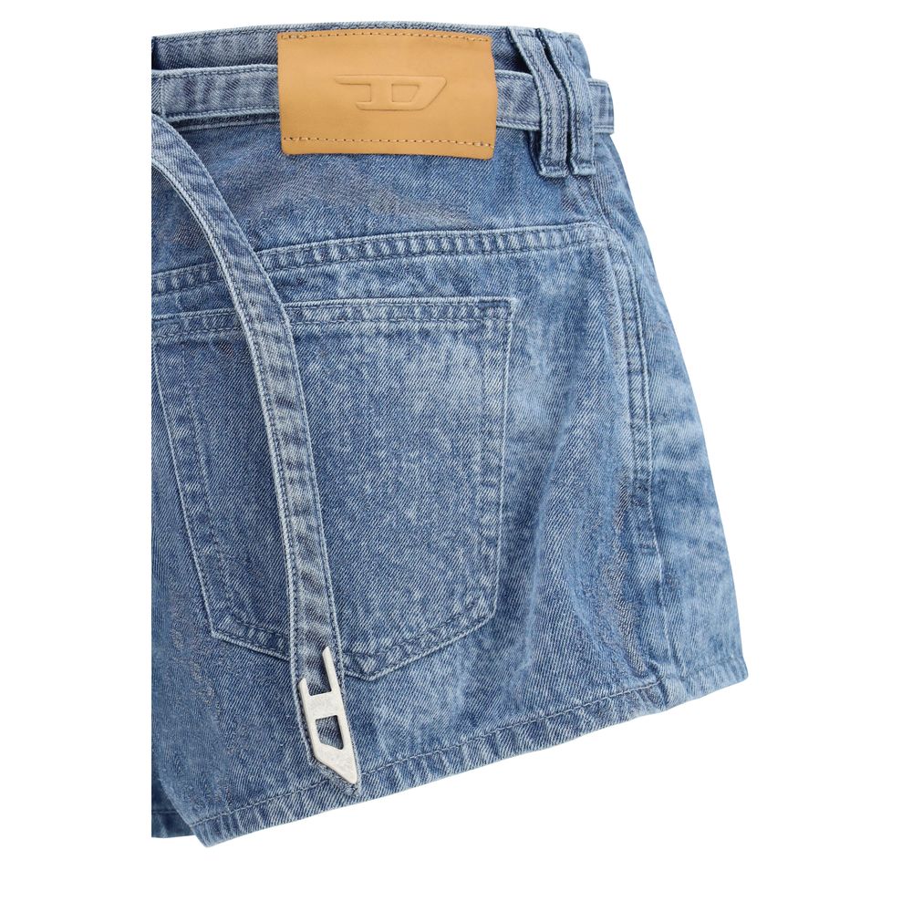 Discover the Diesel Blue Cotton Bermuda Shorts from SS26, where luxurious craftsmanship meets avant-garde design, perfect for the discerning individual seeking elegance.