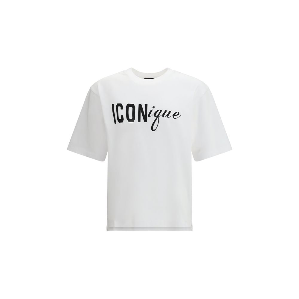 Dsquared² White Cotton T-Shirt – Iconic Luxury Fashion Statement