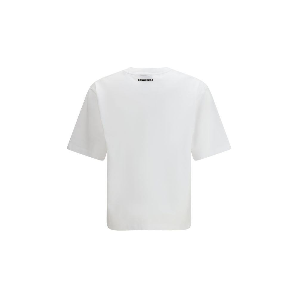 Dsquared² White Cotton T-Shirt - Timeless Luxury Fashion Statement