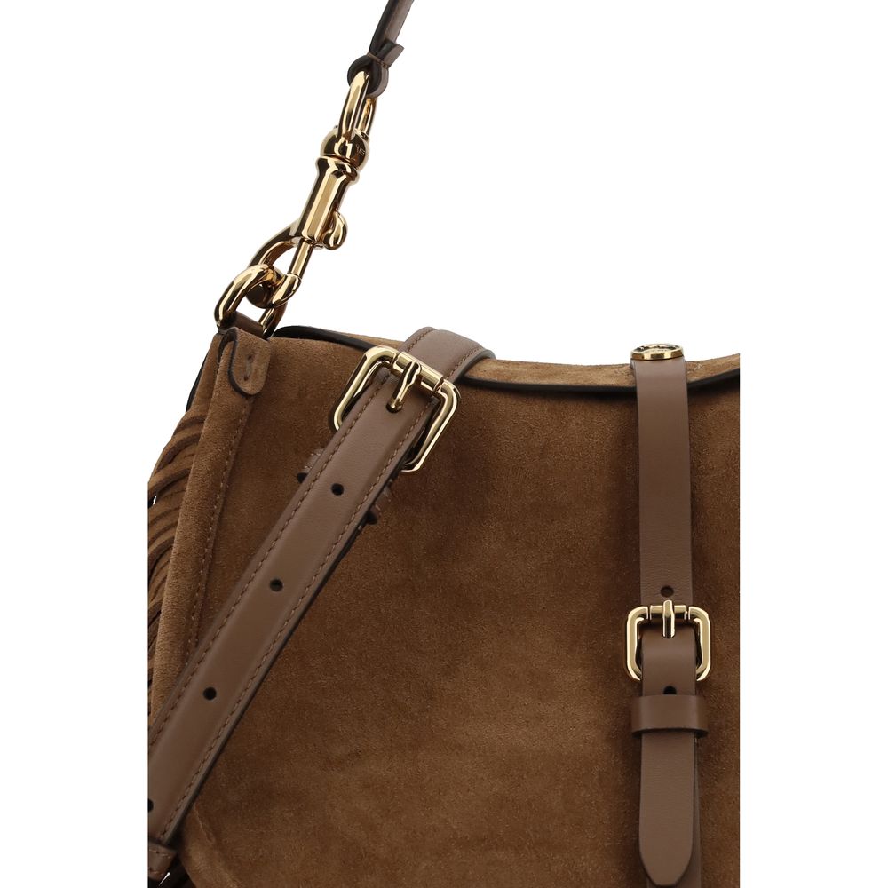 Etro Brown Calf Leather Bos Taurus Shoulder Bag - Timeless Luxury