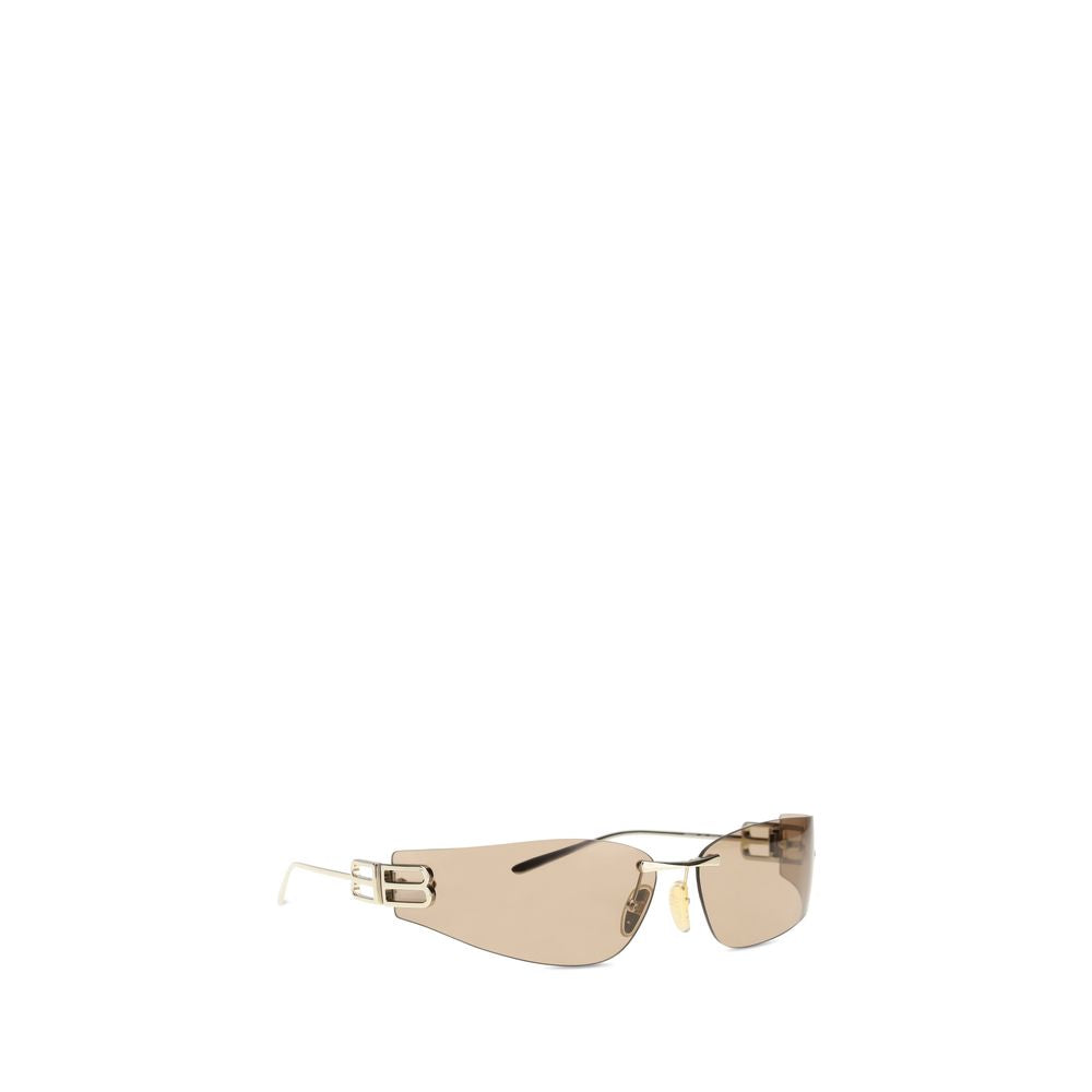 Balenciaga Gold Metal Sunglasses - Luxury Eyewear Redefined
