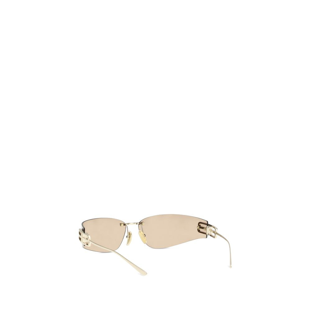 Balenciaga Gold Metal Sunglasses - Luxury Eyewear Redefined