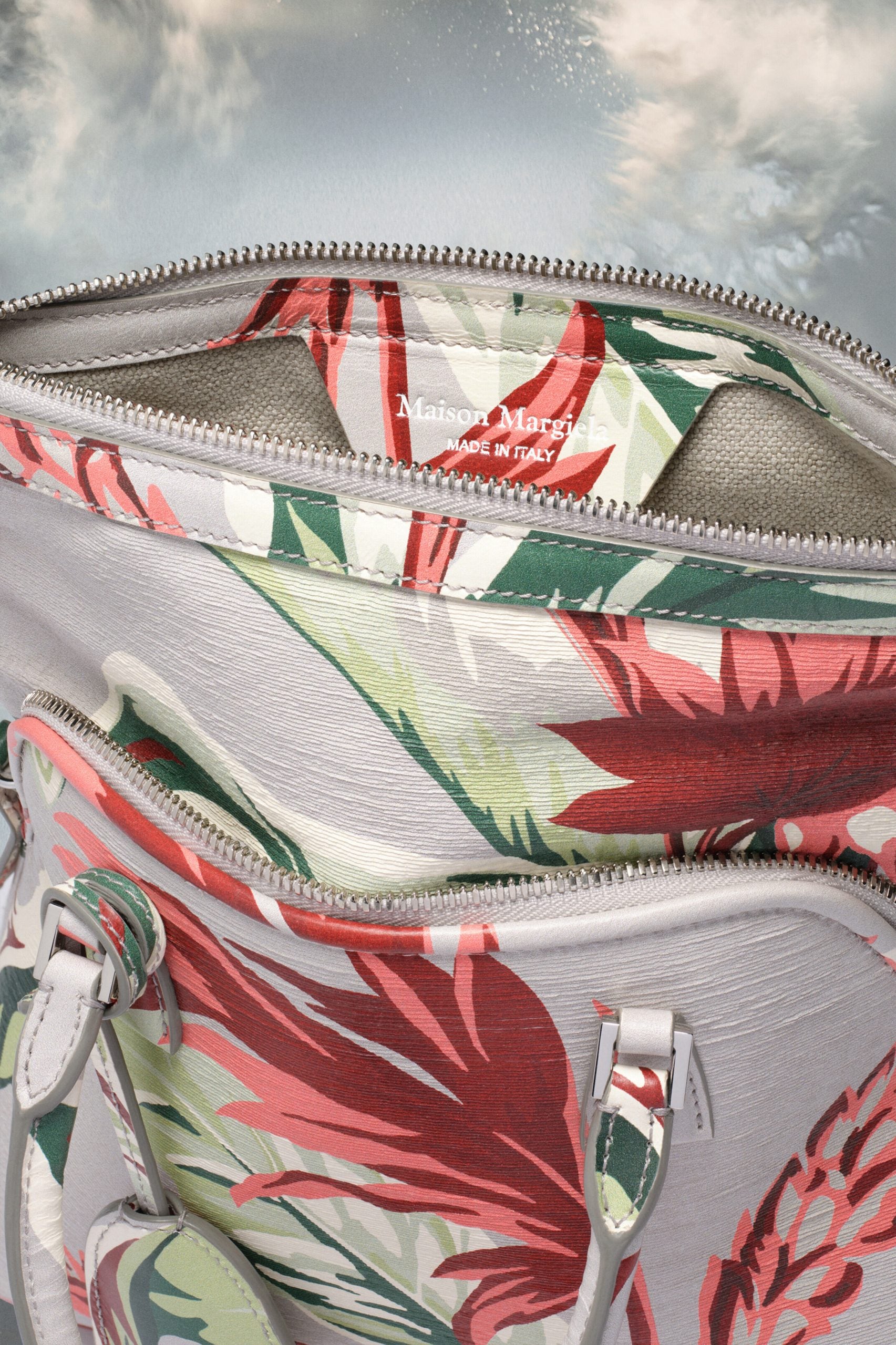 Maison Margiela Gray Fibres Crossbody Bag