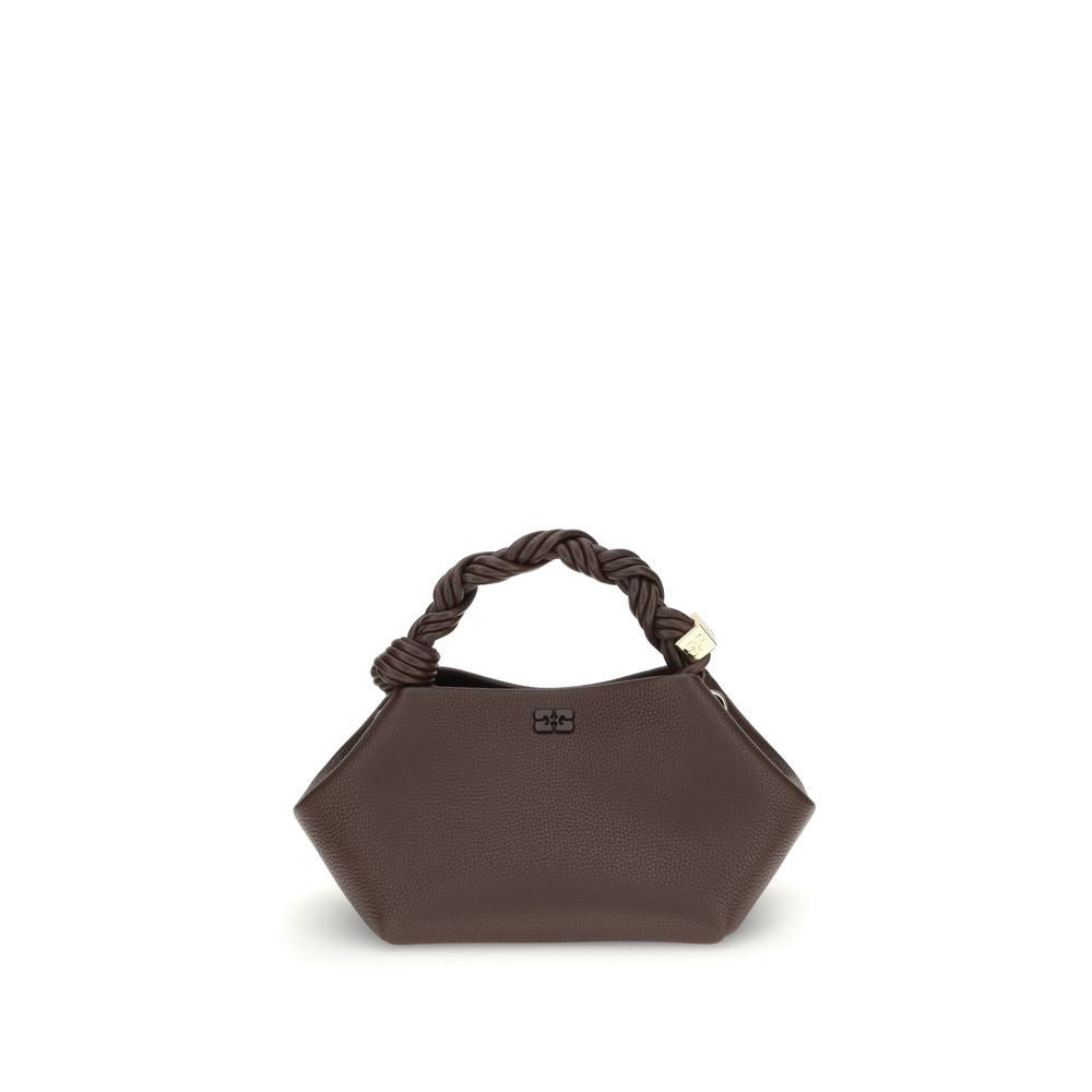 Discover the Ganni Brown Recycled Polyester Handbag, a blend of sustainable luxury and refined craftsmanship, perfect for the discerning individual who values elegance and style.