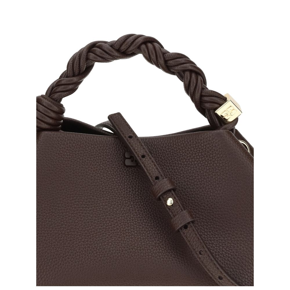 Elevate your style with the Ganni Brown Recycled Polyester Handbag, a fusion of sustainable luxury and refined craftsmanship, perfect for the discerning individual.