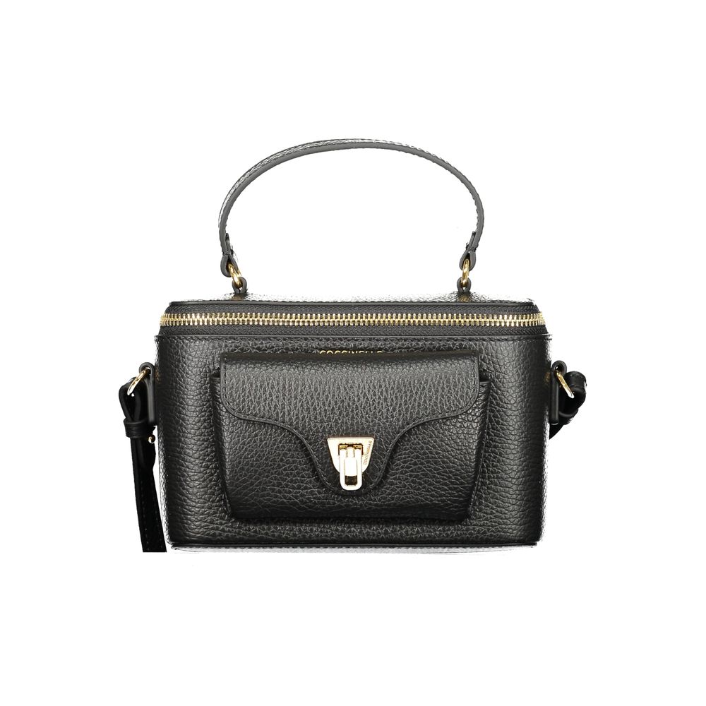 Coccinelle Black Leather Handbag - Timeless Italian Luxury