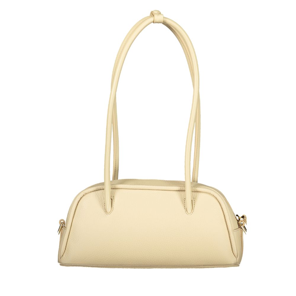 Coccinelle Beige Leather Handbag - Artisanal Luxury Design