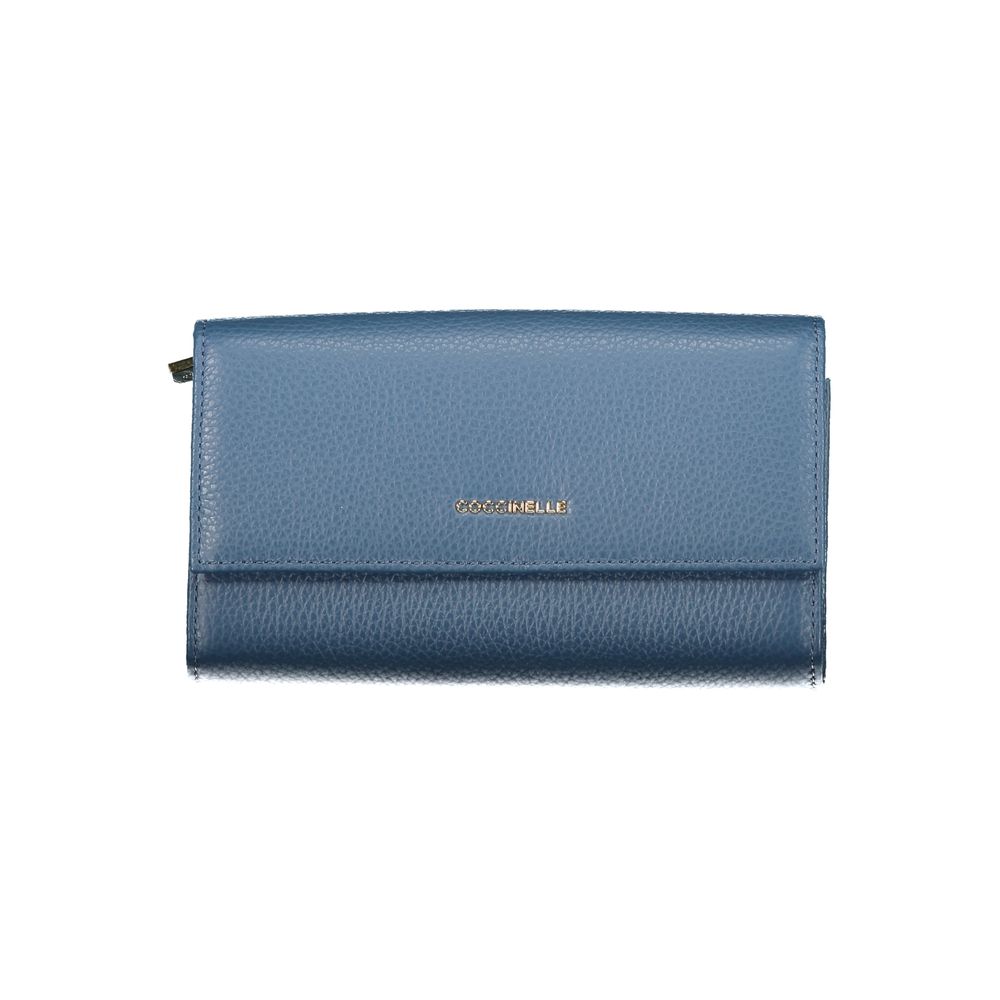 Coccinelle Blue Leather Wallet - Luxury Craftsmanship Awaits
