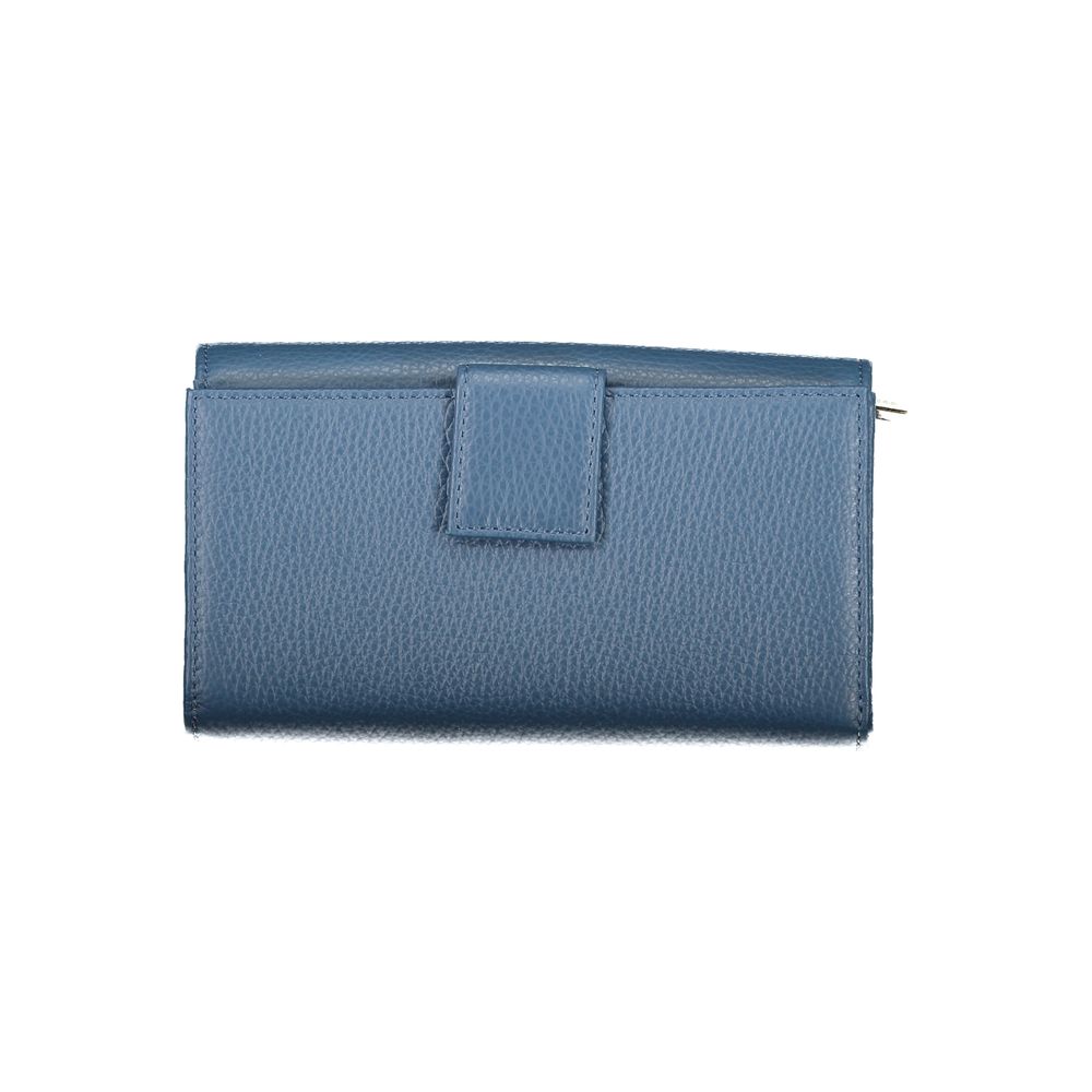 Coccinelle Blue Leather Wallet - Exquisite Luxury Accessory