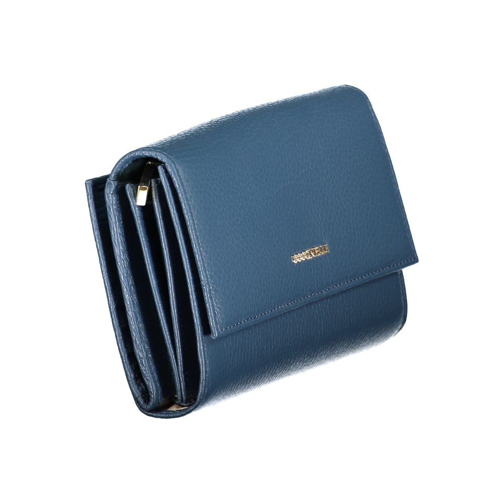 Coccinelle Blue Leather Wallet - Exquisite Luxury Craftsmanship