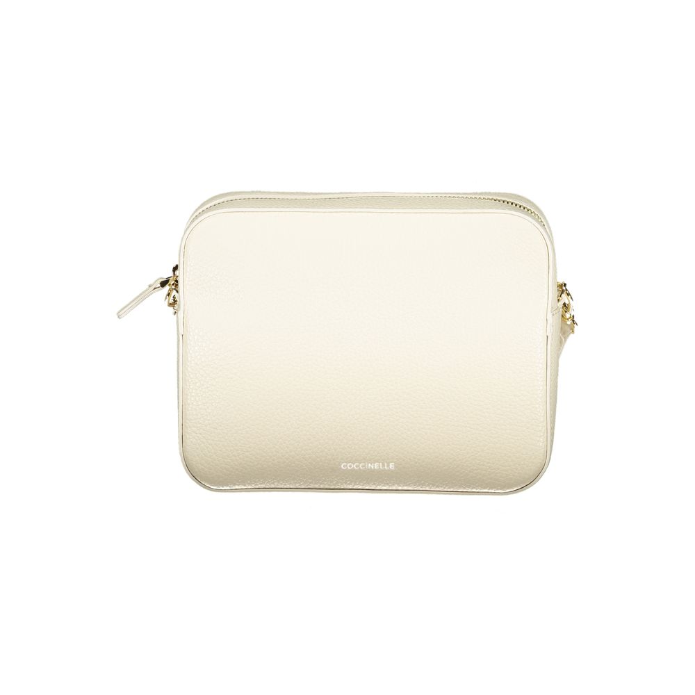 Coccinelle Bianco Pelle Handbag - Exquisite Italian Luxury