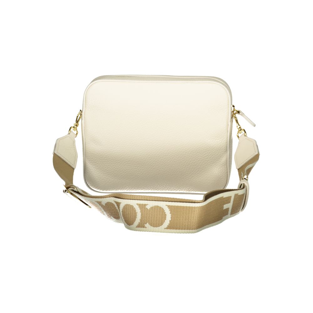 Coccinelle Bianco Pelle Handbag - Timeless Italian Luxury