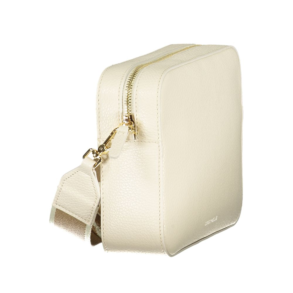 Coccinelle Bianco Pelle Handbag - Exquisite Italian Luxury