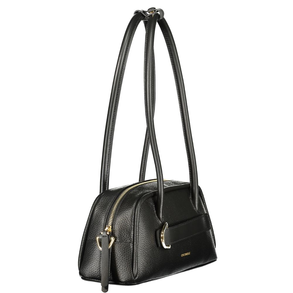 Coccinelle Black Leather Handbag - Exquisite Luxury Accessory