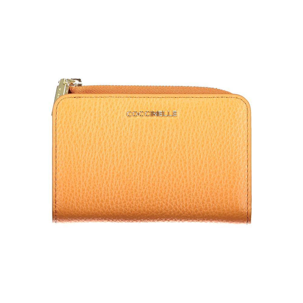 Experience the allure of the Coccinelle Arancione Leather Women Wallet, a testament to exquisite craftsmanship and vibrant elegance, perfect for the discerning individual.