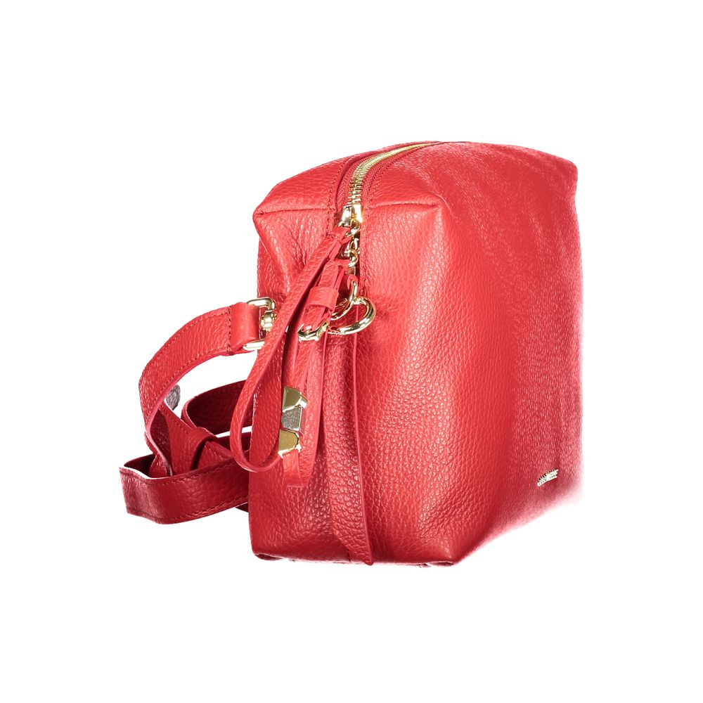 Coccinelle Rosso Pelle Handbag - Artisanal Luxury Accessory