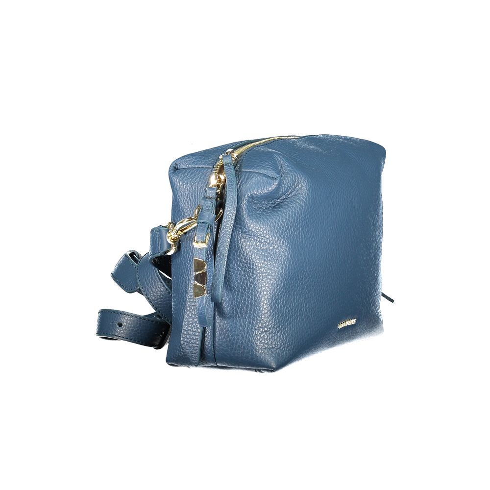 Discover the Coccinelle Blu Pelle Womens Handbag, a masterpiece of Italian craftsmanship in luxurious genuine leather, perfect for elevating any ensemble with timeless elegance.