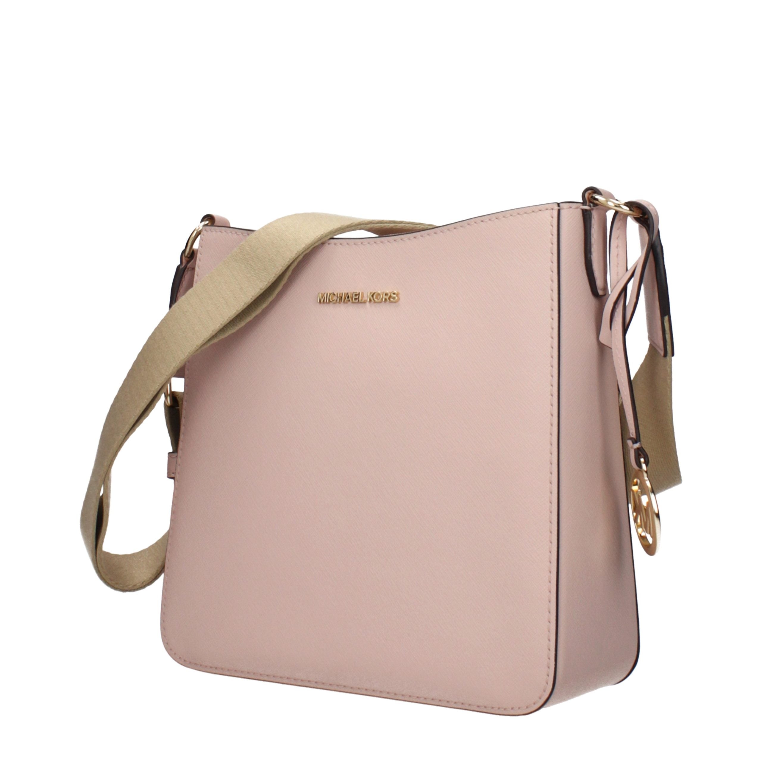 Elevate your elegance with the Michael Kors Pink Leather Shoulder Bag, a masterpiece of luxury craftsmanship designed for the discerning individual.