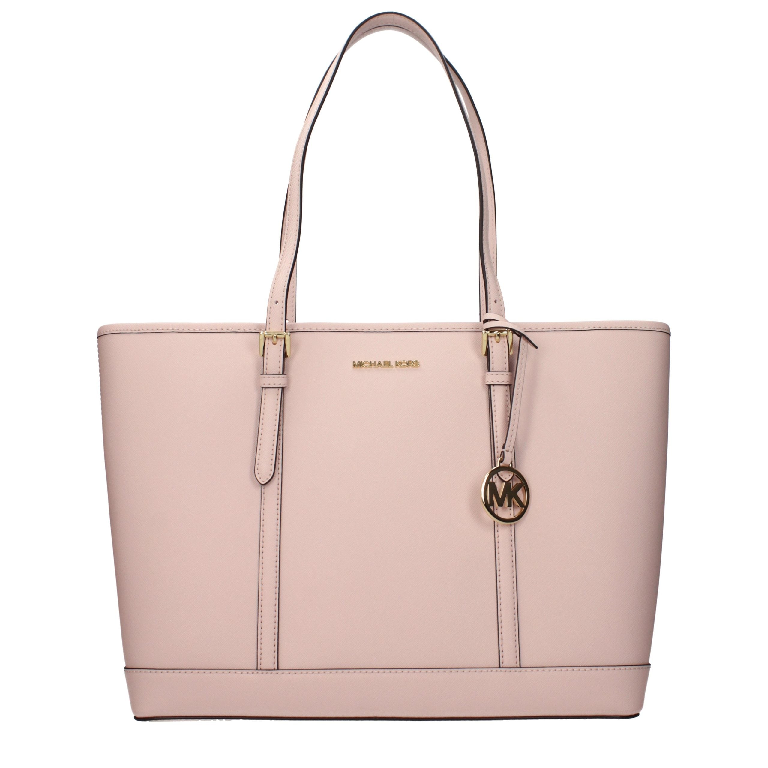 Elevate your style with the Michael Kors Pink Leather Shoulder Bag, a luxurious blend of exquisite craftsmanship and timeless elegance, perfect for any occasion.