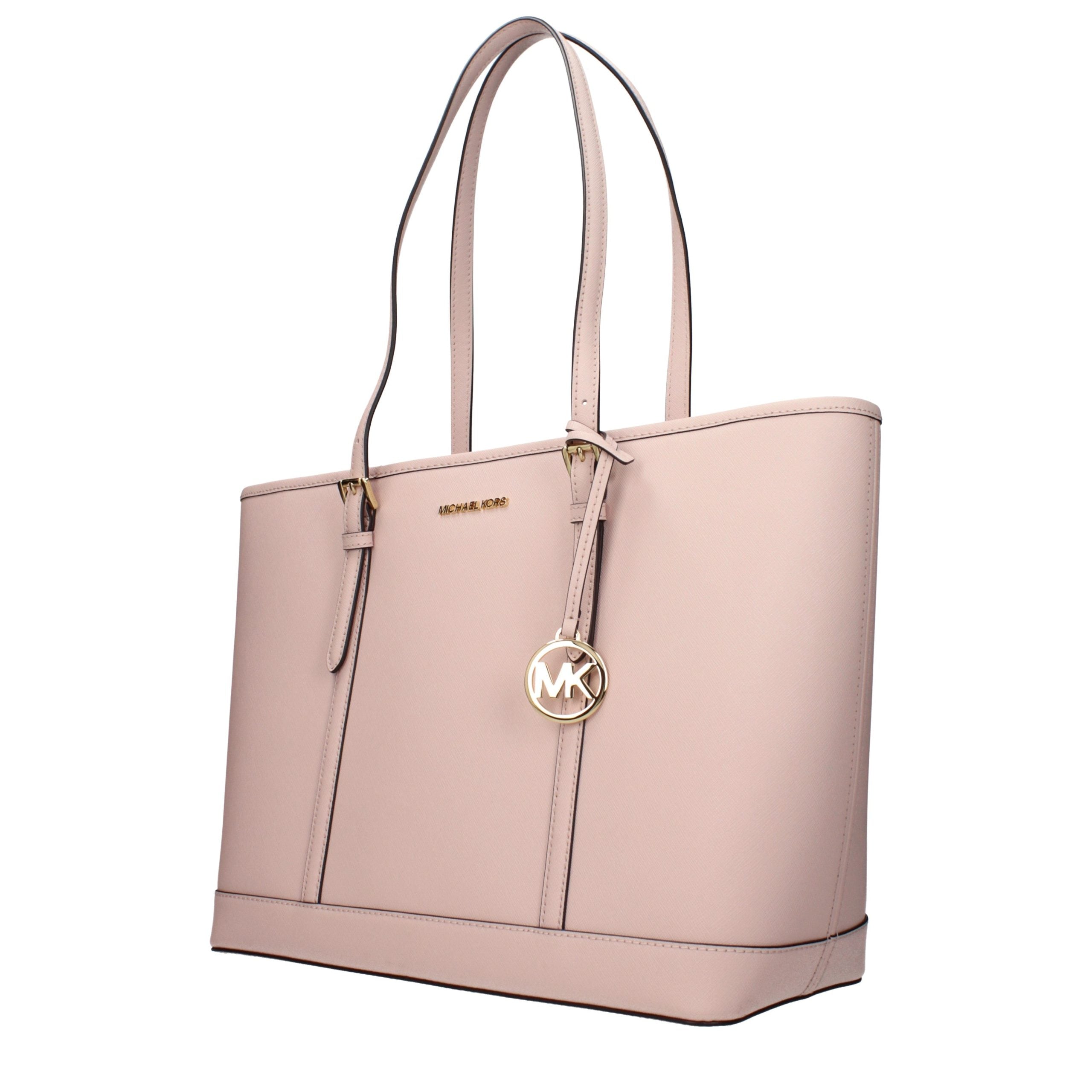 Elevate your style with the Michael Kors Pink Leather Shoulder Bag, a luxurious accessory that embodies sophistication and exquisite craftsmanship for every occasion.